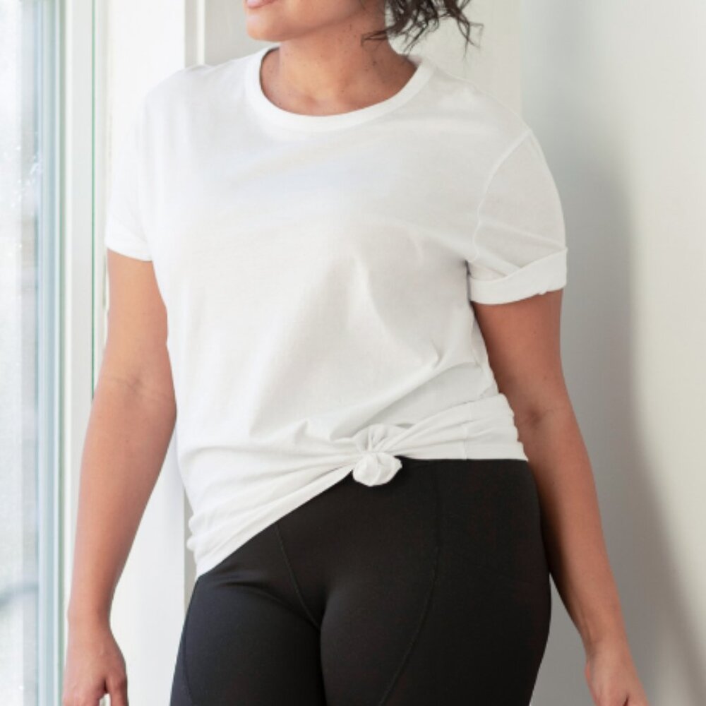 Relaxed Crew Neck Tee Shirt